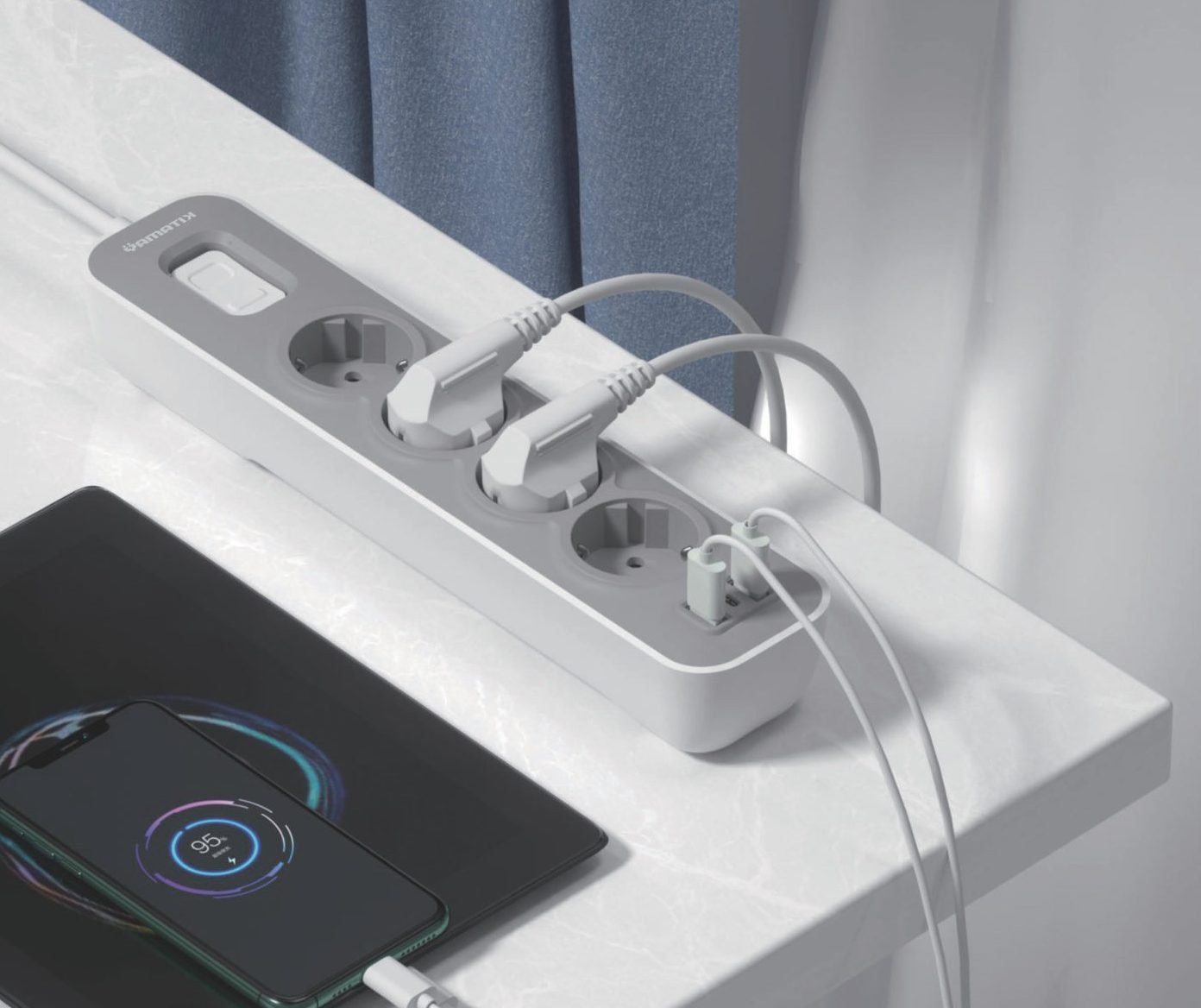NOVA power strip on a table from the YAMATIK catalogue