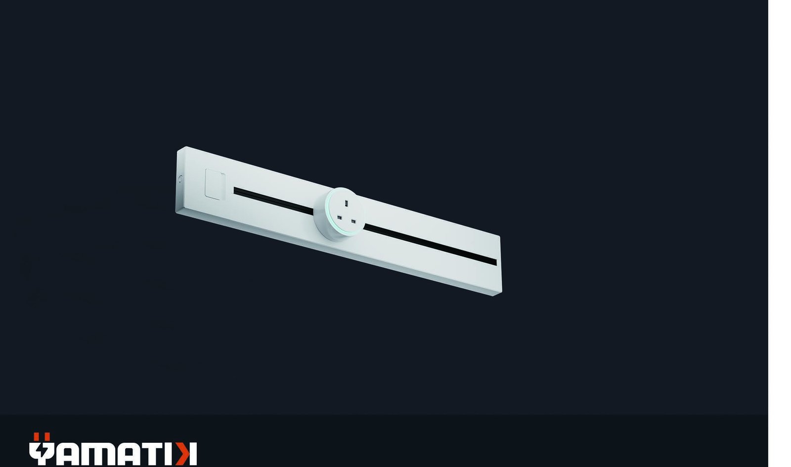 YAMATIK KT modular track socket in a real catalogue scene